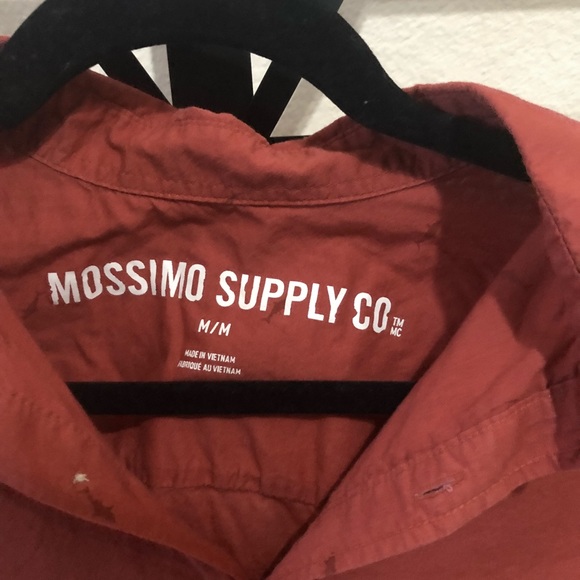 Mossimo Supply Co Red Medium Button Down |4| - Picture 3 of 3